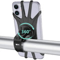 Silicone Bicycle Phone Holder Universal Bike Motorcycle Mobile Phone Stand Handlebar Clip Bracket for 4 to 6.5 inch Cell Phone