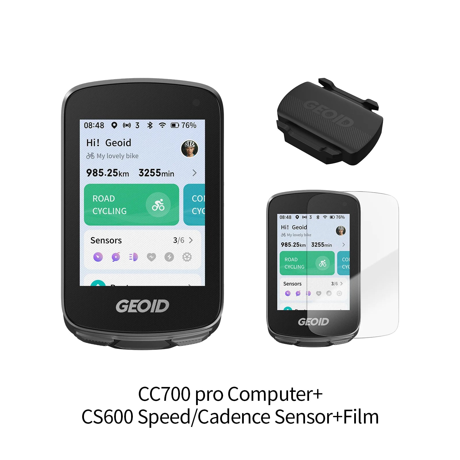 GEOID CC600/CC700 Bike Computer Wireless Color Screen Bicycle Speedometer ANT+ WIFI Cycling Speedometer IPX7 Waterproof Odometer