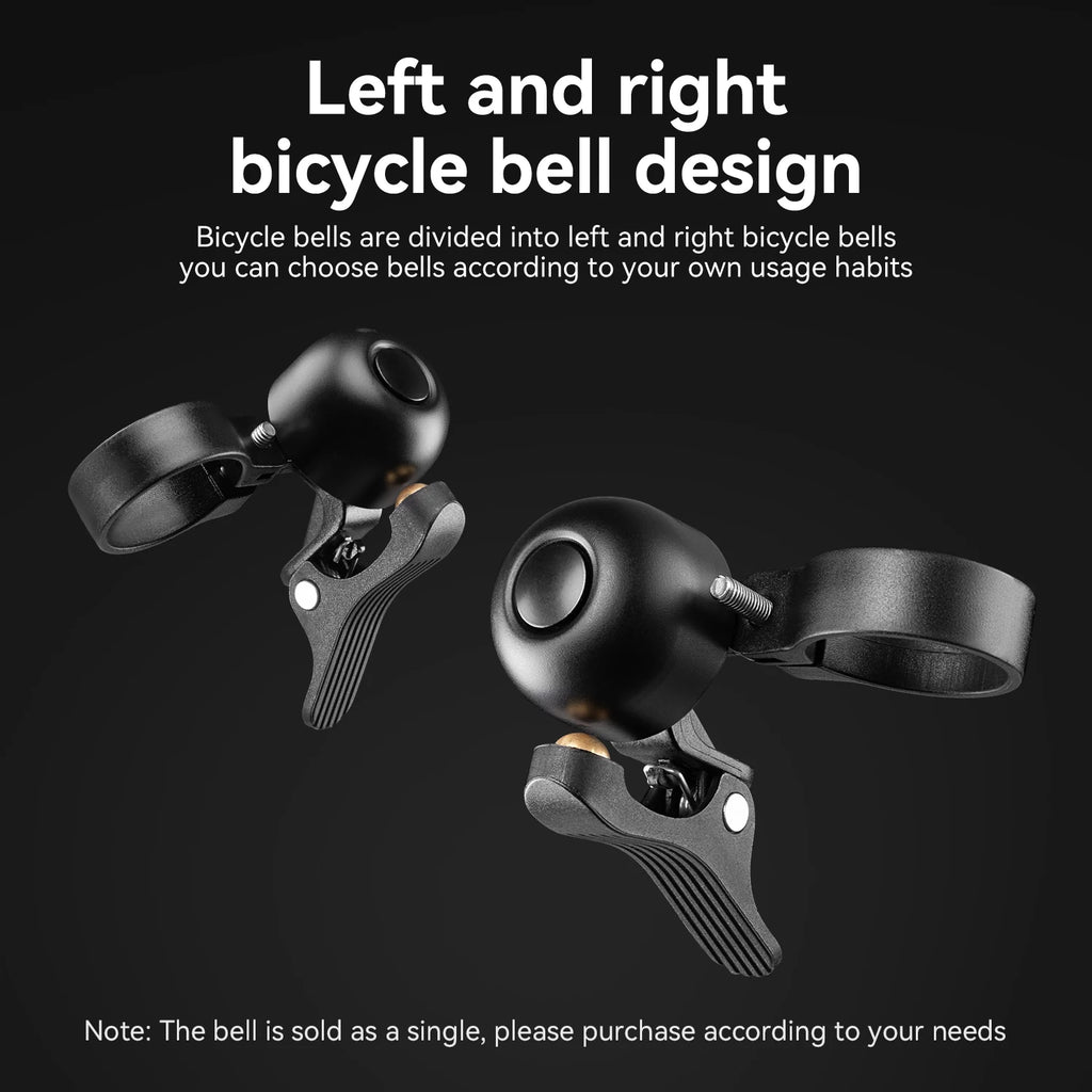 ROCKBROS Cycling Bell Road Bike Horn Waterproof Copper Alloy Bell Bicycle Drop Bent Handlebar Horn Crisp Warning Cycling Bells
