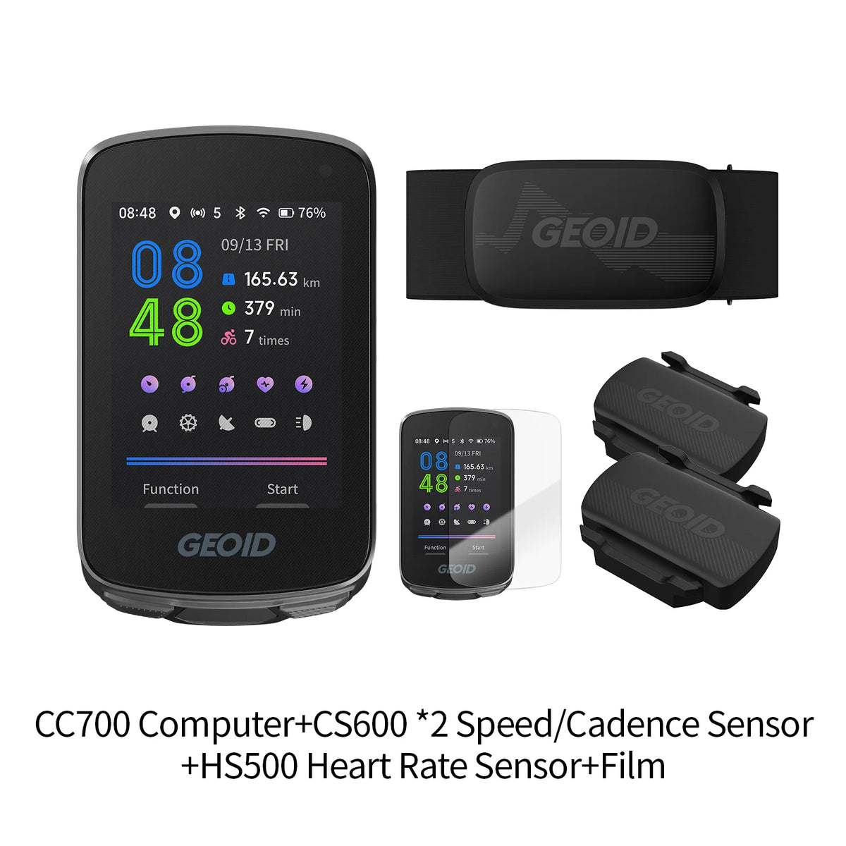 GEOID CC600/CC700 Bike Computer Wireless Color Screen Bicycle Speedometer ANT+ WIFI Cycling Speedometer IPX7 Waterproof Odometer