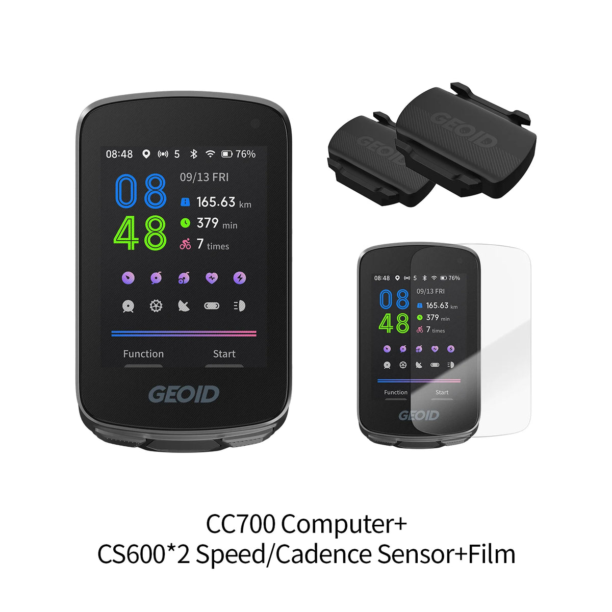 GEOID CC600/CC700 Bike Computer Wireless Color Screen Bicycle Speedometer ANT+ WIFI Cycling Speedometer IPX7 Waterproof Odometer