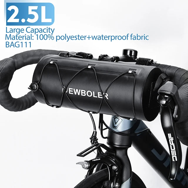 NEWBOLER 5L New Handlebar Bag Bicycle Bags Frame Pannier Bag Multifunction Portable Shoulder Bag Bike Accessories