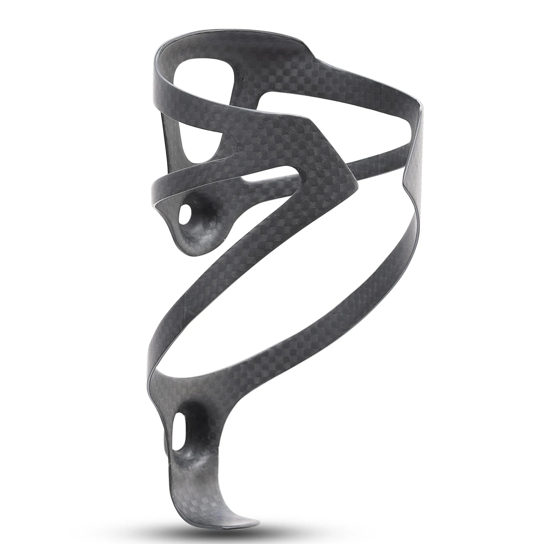 HUALONG 3K Carbon Fiber Bicycle Water Bottle Cage Road MTB Gravel Bike Water Bottle Holder Cages, Matte Black, Weight (16±2g)