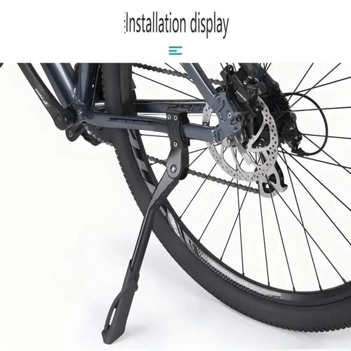 Adjustable Bike Kickstand Aluminum Alloy Side Stand for MTB Folding Electric Bike Snow Vehicles 24-29 Inch Universal Fit