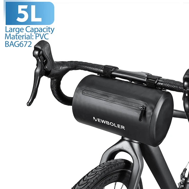 NEWBOLER 5L New Handlebar Bag Bicycle Bags Frame Pannier Bag Multifunction Portable Shoulder Bag Bike Accessories