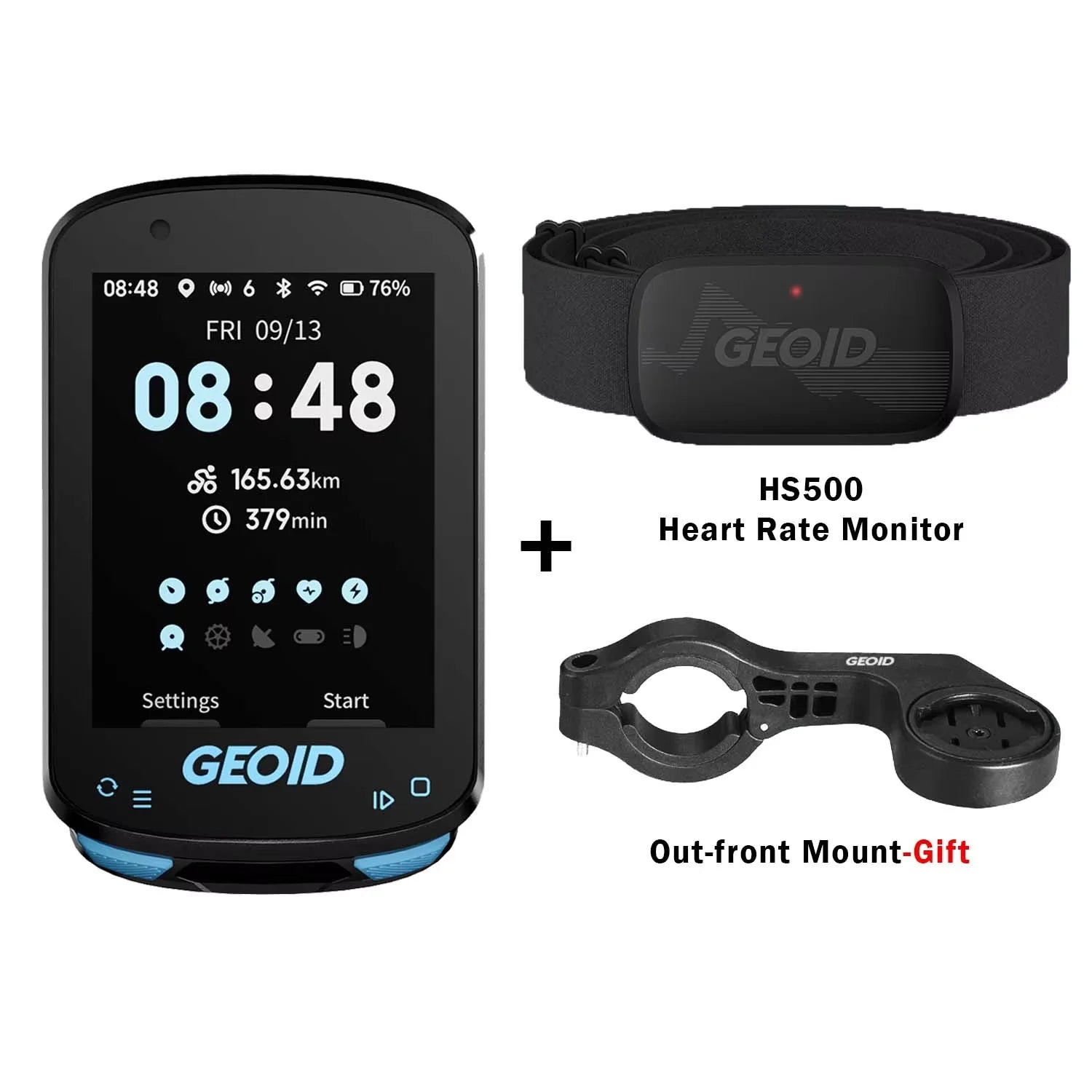 GEOID CC600/CC700 Bike Computer Wireless Color Screen Bicycle Speedometer ANT+ WIFI Cycling Speedometer IPX7 Waterproof Odometer