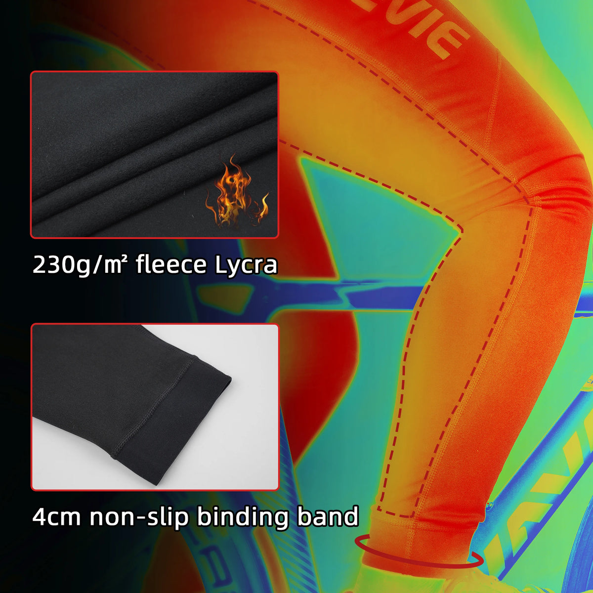 DAREVIE Cycling Bib Tights Winter PRO Level Waterproof Windproof Thermal Fleece Gel Pad Cycling Bib Pants Hot Warm Bike Trousers
