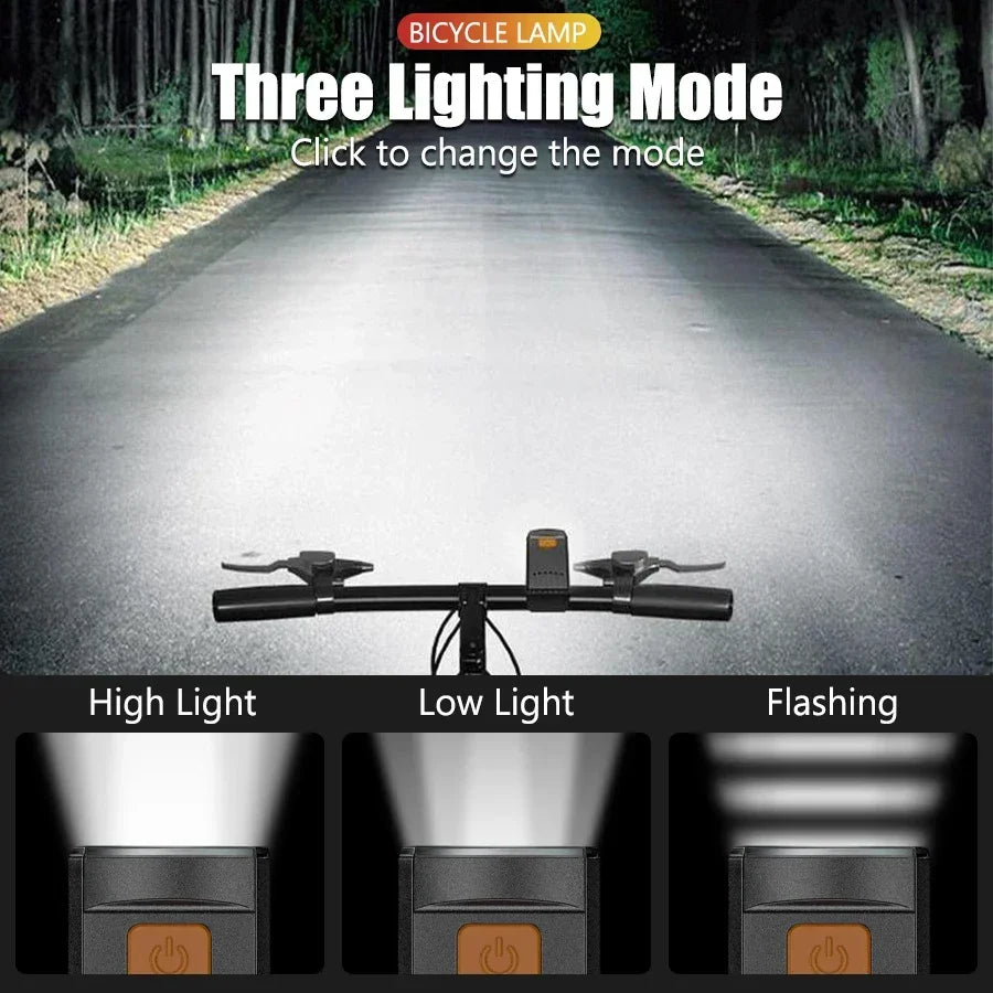 Bike Front Rear Light Set Bicycle Headlight Taillight MTB Road Bike Front Rear Lamp Set Cycling Flashlight Bicycle Accessories