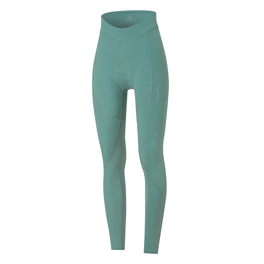 HISERWA Women Cycling Pants Pro 7 Hours Shockproof Padded Pants Summer Breathable Bike Tights Sports Slim Fit Bicycle Pants