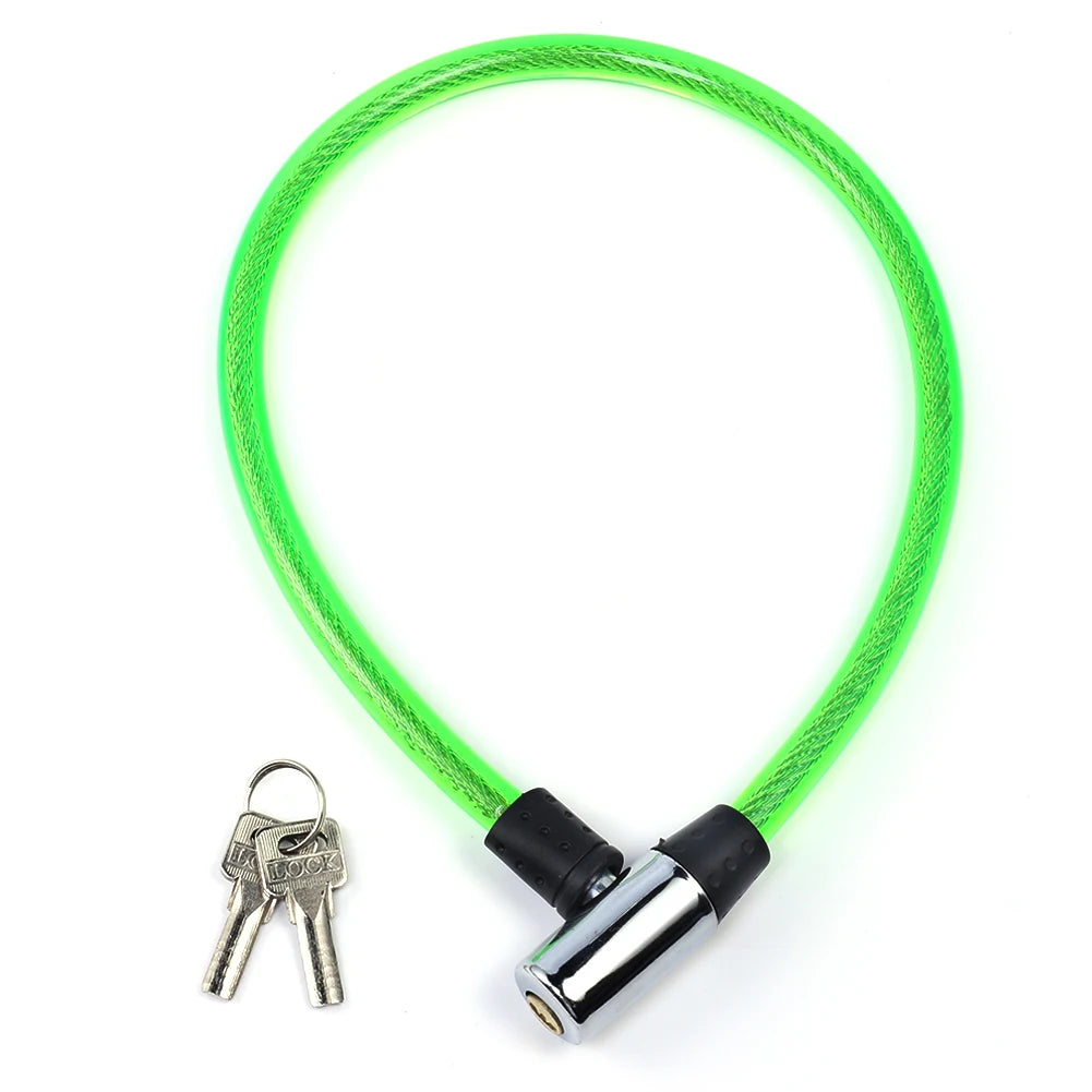 Anti-theft Universal Bike Lock Cable for Bicycle Electric Vehicle Motorcycle Door Multipurpose Cable Coil Security Lock