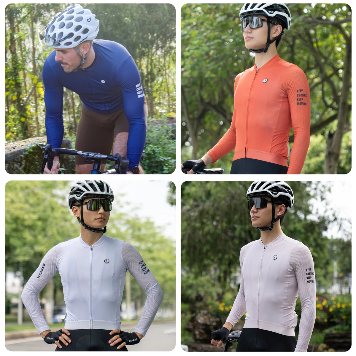 DAREVIE Cycling Jersey Long Sleeve Pro Aero Small Size 3D Bubble Mesh Cycling Jersey Men Women Breathable Man Cycling Maillot