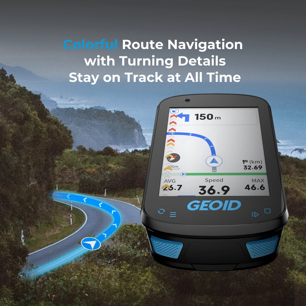 GEOID CC600/CC700 Bike Computer Wireless Color Screen Bicycle Speedometer ANT+ WIFI Cycling Speedometer IPX7 Waterproof Odometer