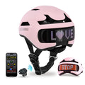 SLSHINING LED Bike Helmet with LED Display Screen Taillight Smart APP Control Bicycle Helmet Road MTB Cycling Helmets