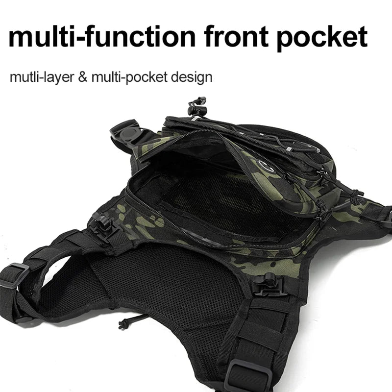 Running Chest Pack Hydration Vest For Cycling Hiking Bicycle Race Marathon Bag Men Women Sports Tactical Pouch Camping Backpack