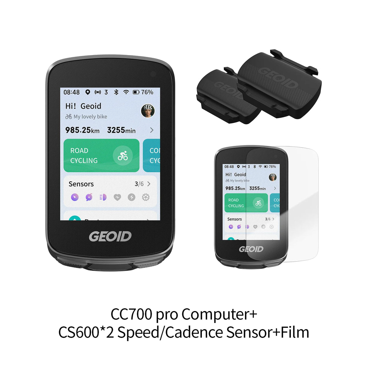GEOID CC600/CC700 Bike Computer Wireless Color Screen Bicycle Speedometer ANT+ WIFI Cycling Speedometer IPX7 Waterproof Odometer