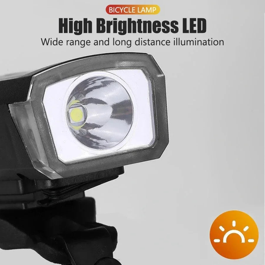 Bike Front Rear Light Set Bicycle Headlight Taillight MTB Road Bike Front Rear Lamp Set Cycling Flashlight Bicycle Accessories