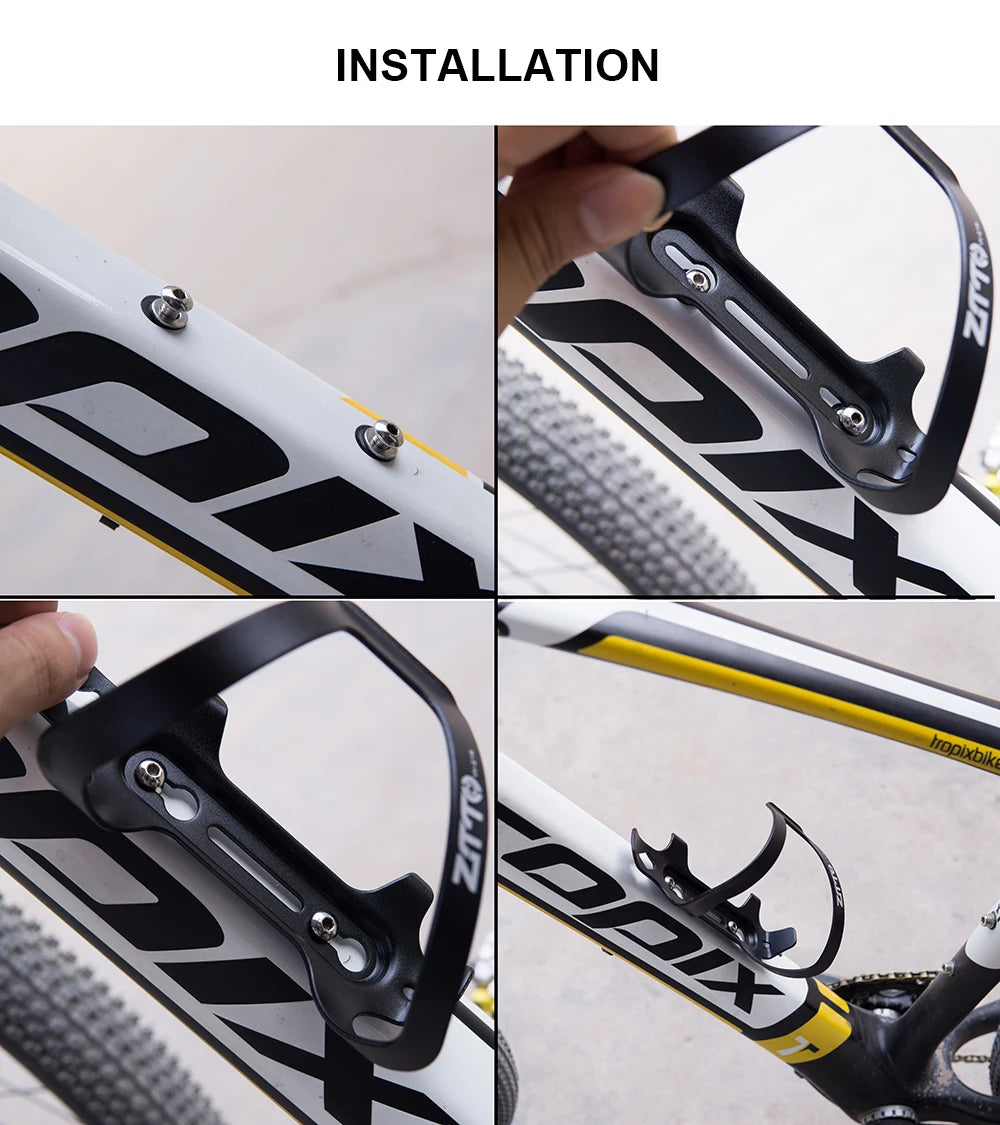 ZTTO MTB Ultralight Aluminum Alloy Bicycle Water Bottle Cage For Mountain Road Bike Cycling Bottle Holder Bicycle Accessories