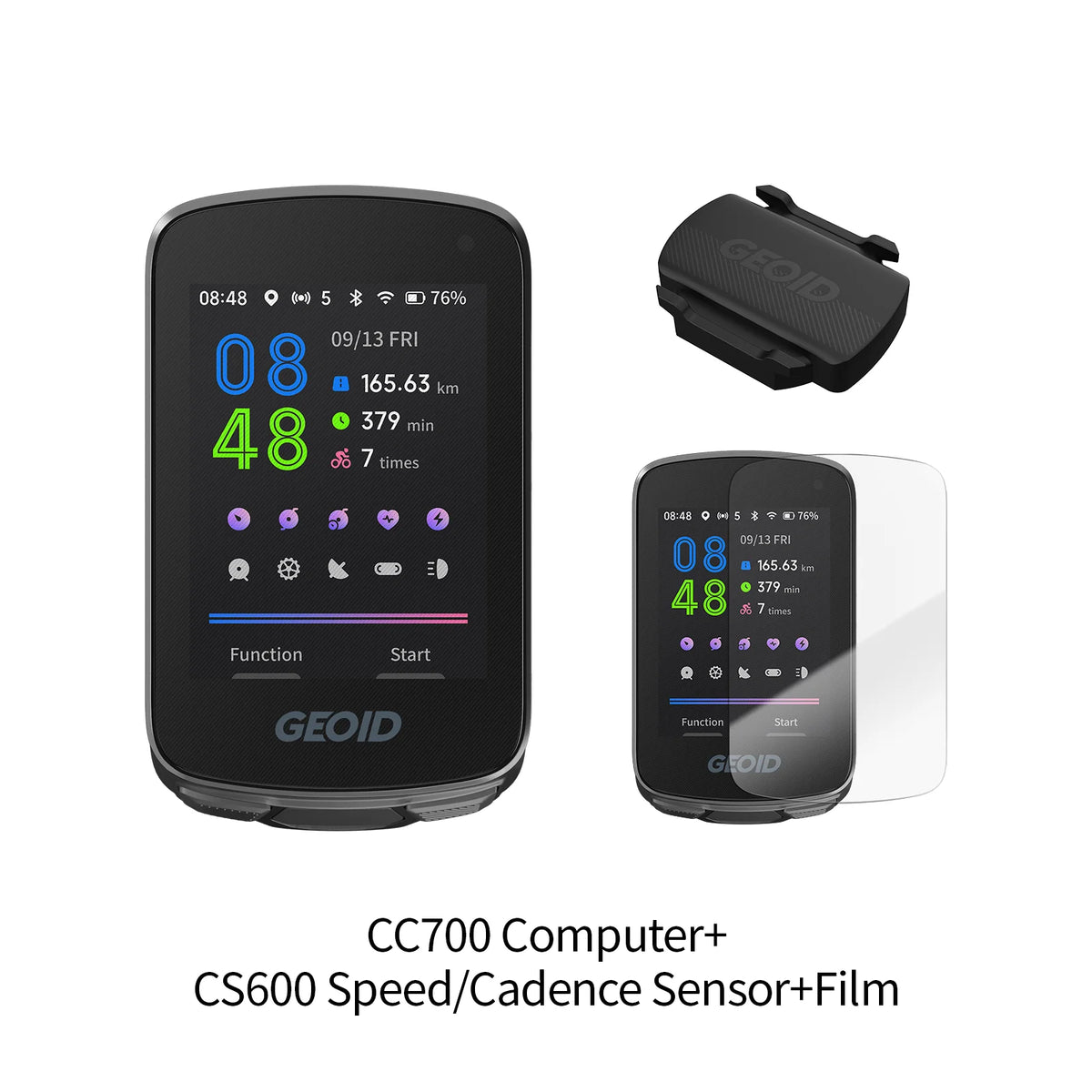 GEOID CC600/CC700 Bike Computer Wireless Color Screen Bicycle Speedometer ANT+ WIFI Cycling Speedometer IPX7 Waterproof Odometer