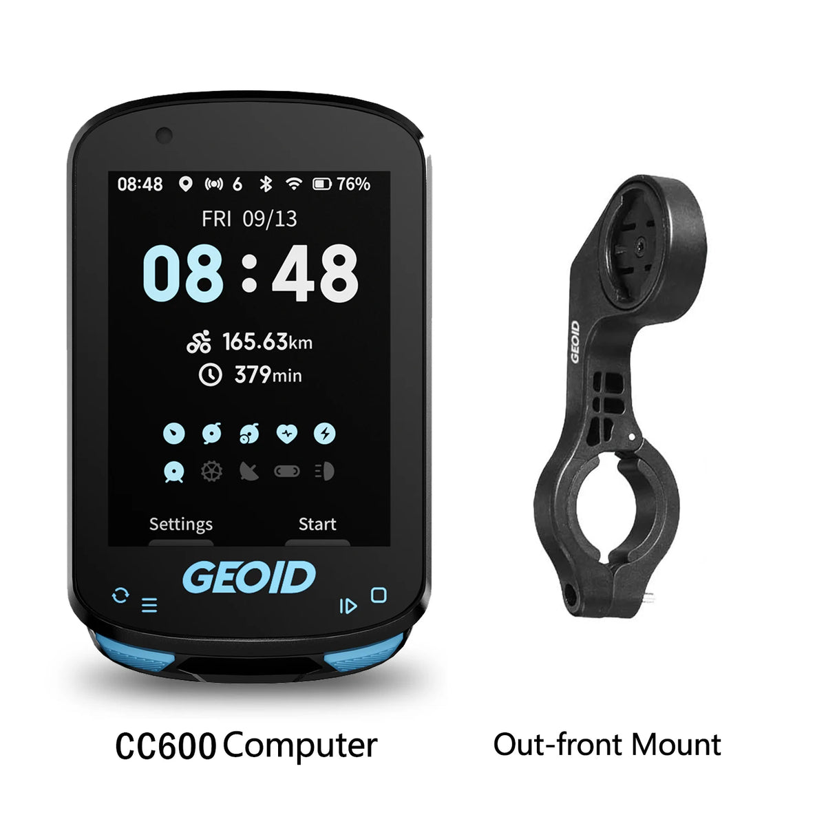 GEOID CC600/CC700 Bike Computer Wireless Color Screen Bicycle Speedometer ANT+ WIFI Cycling Speedometer IPX7 Waterproof Odometer