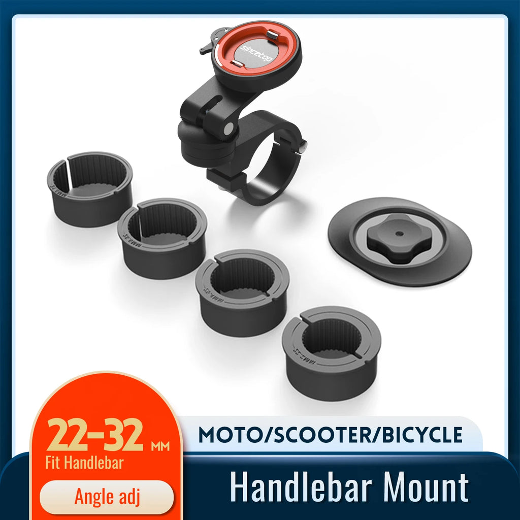 Bike Phone Holder,Motorcycle/Mountain Bike/Road Bicycle/MTB/Scooter/Electric Universal Handlebar Mount,Quick Attach/Lock/Release