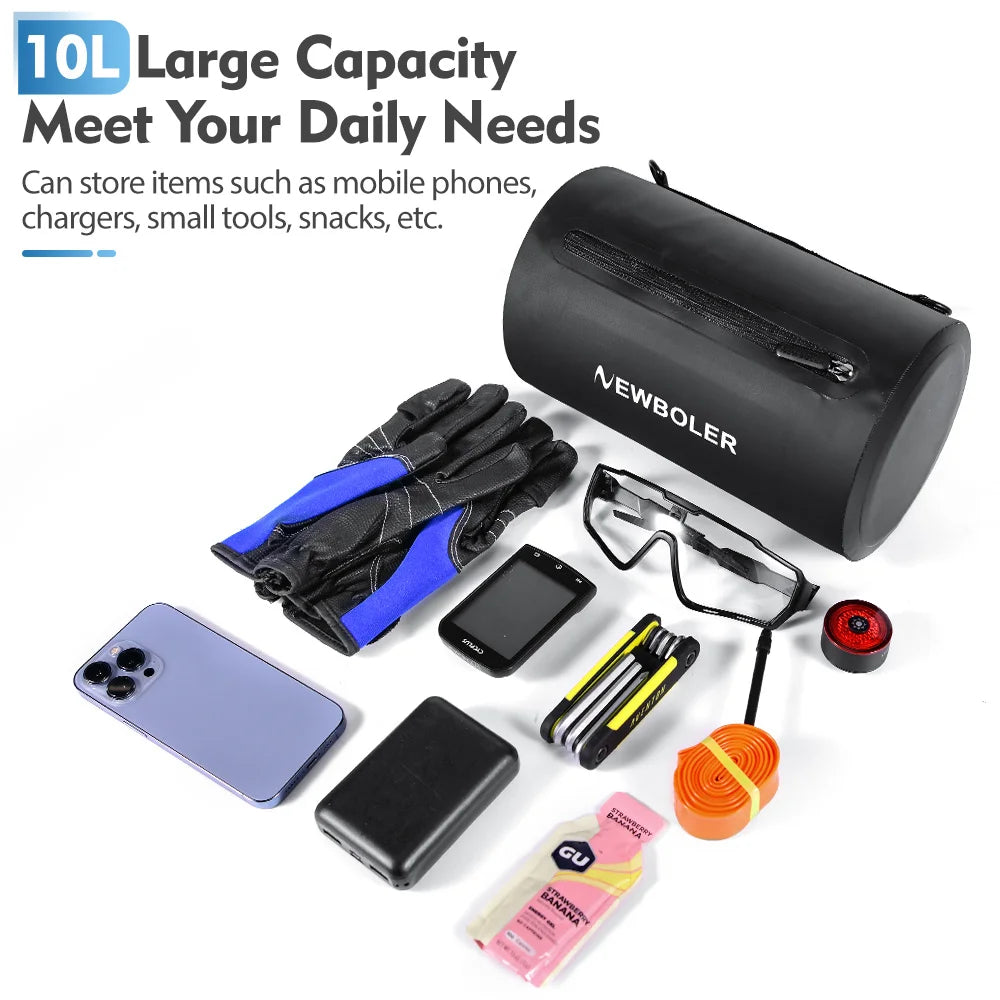 NEWBOLER 5L New Handlebar Bag Bicycle Bags Frame Pannier Bag Multifunction Portable Shoulder Bag Bike Accessories