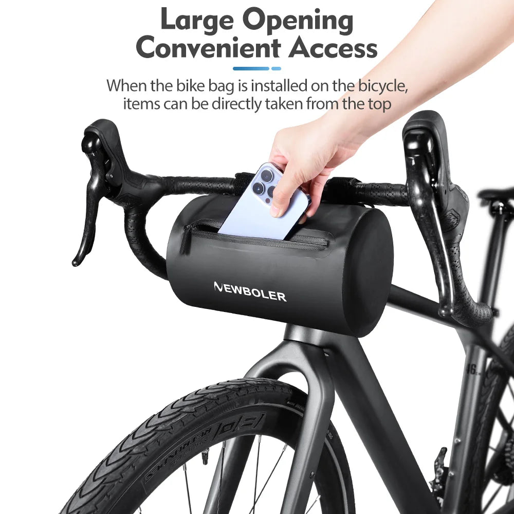 NEWBOLER 5L New Handlebar Bag Bicycle Bags Frame Pannier Bag Multifunction Portable Shoulder Bag Bike Accessories